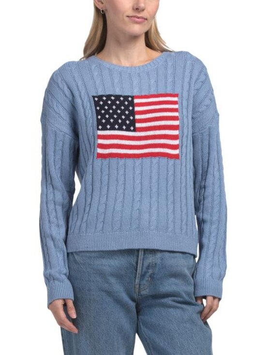 cupcakes & cashmere Sweaters - CUPCAKES & CASHMERE Flag Sweater